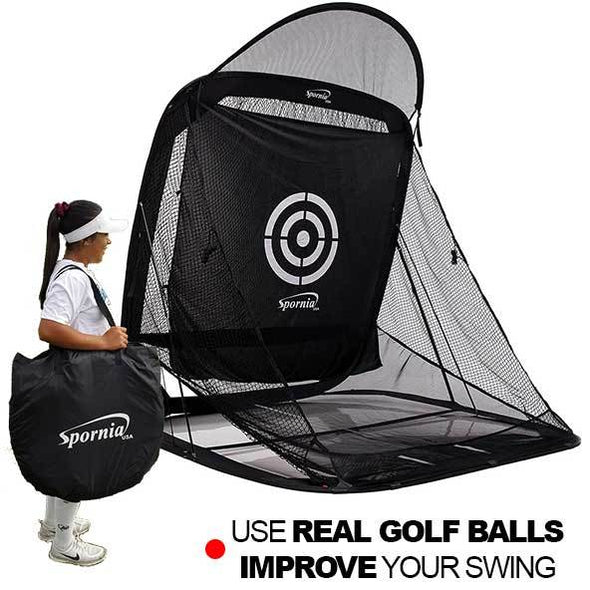 Spornia SPG-7 Golf Net with Roof Attachment